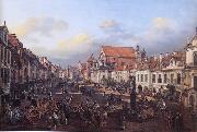 View of Cracow Suburb leading to the Castle Square Bernardo Bellotto